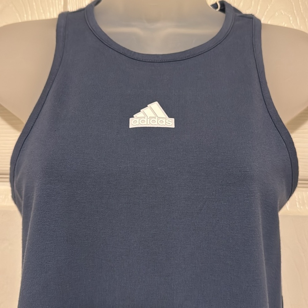 Adidas W FI 3 Stripe Dress IS3659 Preloved Ink/White Size M - Picture 6 of 13